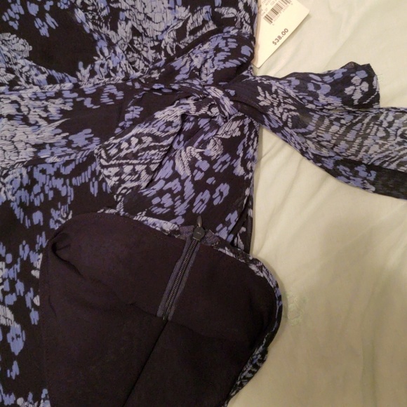 Covington Woman Blouse NWT 18W Blue & black - Picture 5 of 8